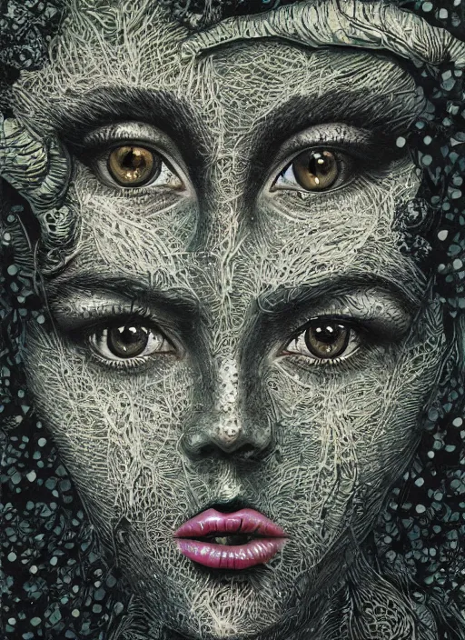 Image similar to Gaia goddess painting by Dan Hillier, trending on artstation, artstationHD, artstationHQ, 4k, 8k