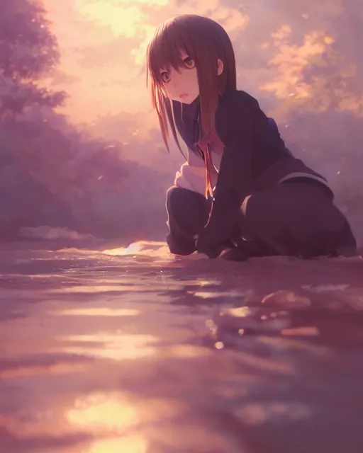 Prompt: kyoto animation, beaver, beautiful, detailed portrait, cell shaded, 4 k, concept art, by wlop, ilya kuvshinov, artgerm, krenz cushart, greg rutkowski, pixiv. cinematic dramatic atmosphere, sharp focus, volumetric lighting, cinematic lighting, studio quality