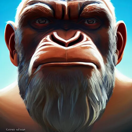 Image similar to face icon stylized minimalist planet of the apes, loftis, cory behance hd by jesper ejsing, by rhads, makoto shinkai and lois van baarle, ilya kuvshinov, rossdraws global illumination