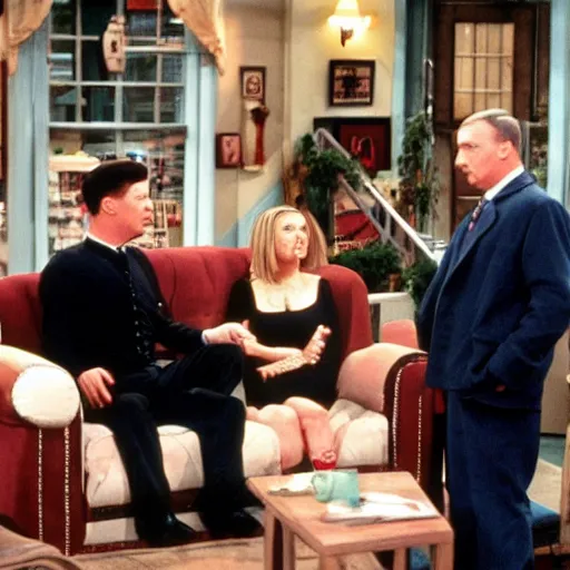 Prompt: hitler in friends sitcom