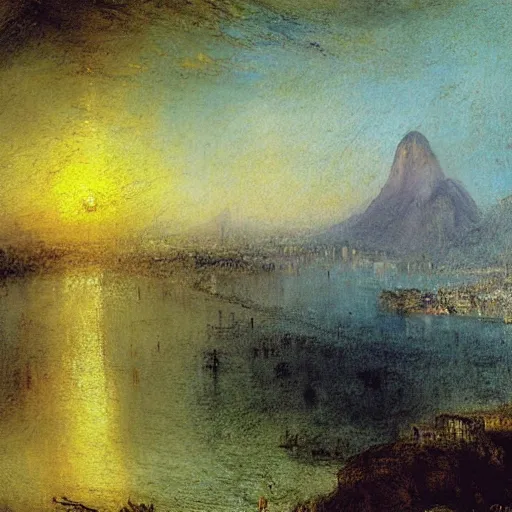 Prompt: rio de janeiro painted by william turner