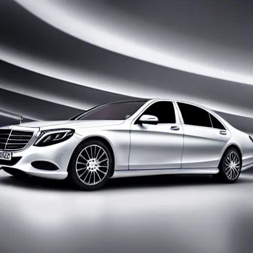 Prompt: The new Mercedes S-800, professional product photography, advertisment