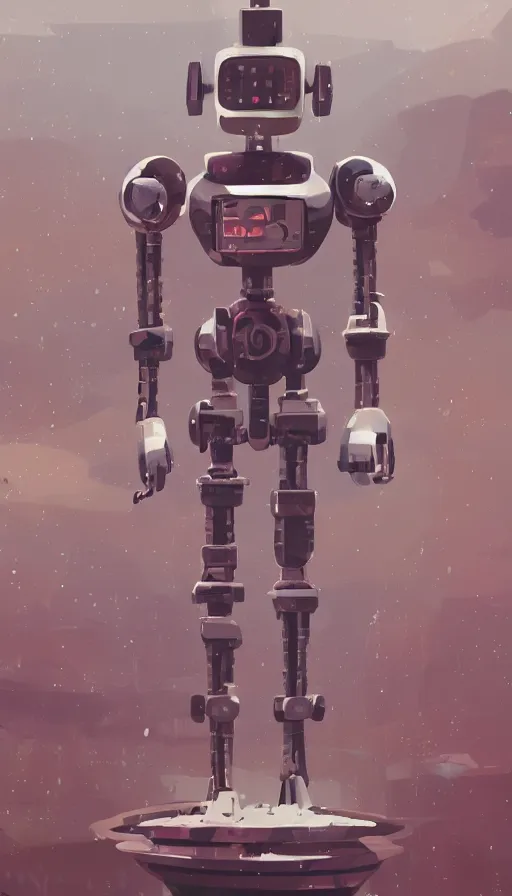 Prompt: a atompunk robot, water droplets, sharp focus, james gilleard, cinematic, game art, extremely detailed digital painting