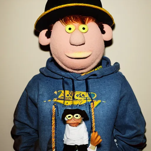 Image similar to yung lean as a muppet