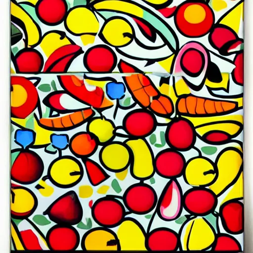 Image similar to fruits, romero brito