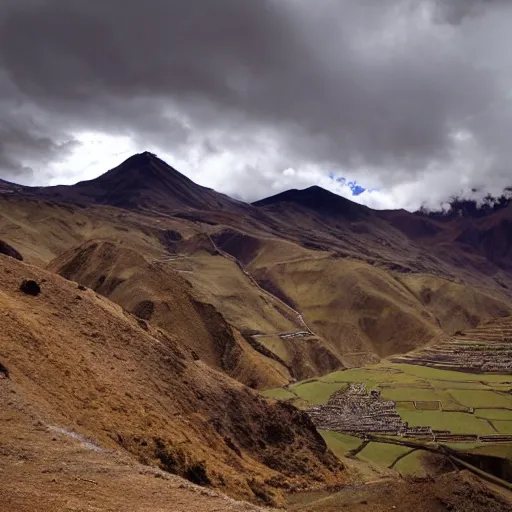 Image similar to beautiful Peruvian Andean landscape