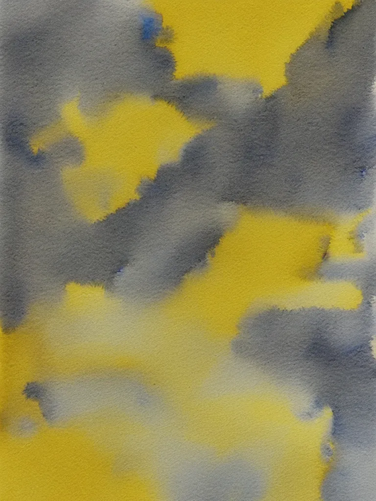 Prompt: yellow background watercolor trending on artstation
