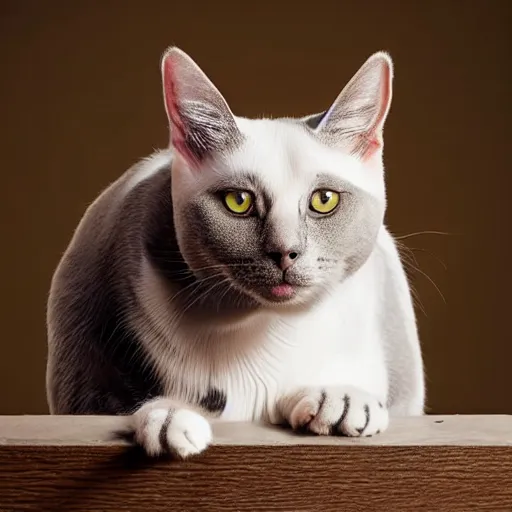 Image similar to a cat - pig - hybrid, animal photography