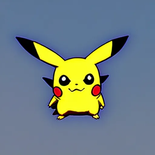 Image similar to pikachu on top of a building