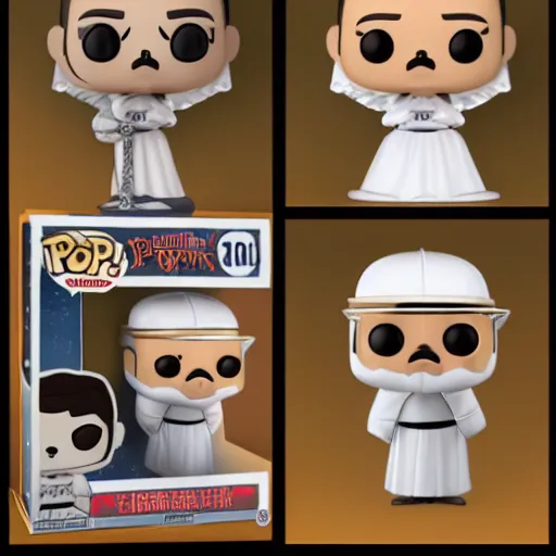 Prompt: The Pope as a funko pop, artstation