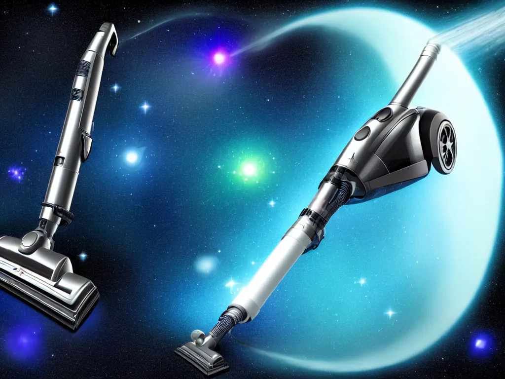 Image similar to intergalactic vacuum cleaner, science fiction, galaxy