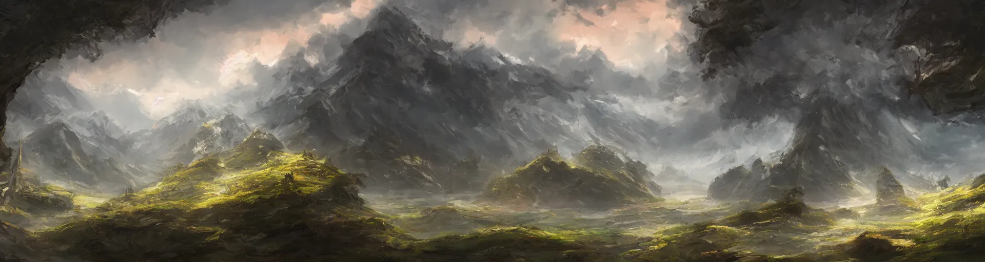 Image similar to beautiful landscape, trending on artstation