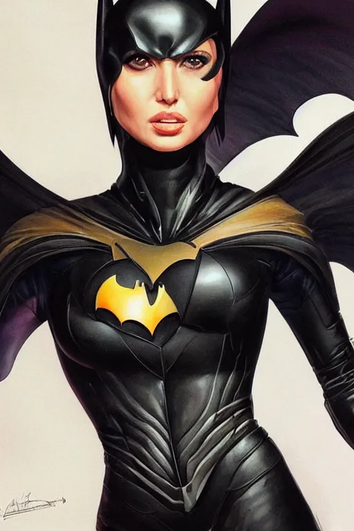 Prompt: Ivanka trump as a heroine in b/ack leather, batman batgirl, amazing body curves, intricate, elegant, highly detailed, centered, digital painting, artstation, concept art, smooth, sharp focus, illustration, art by artgerm and donato giancola and Joseph Christian Leyendecker, Ross Tran, WLOP