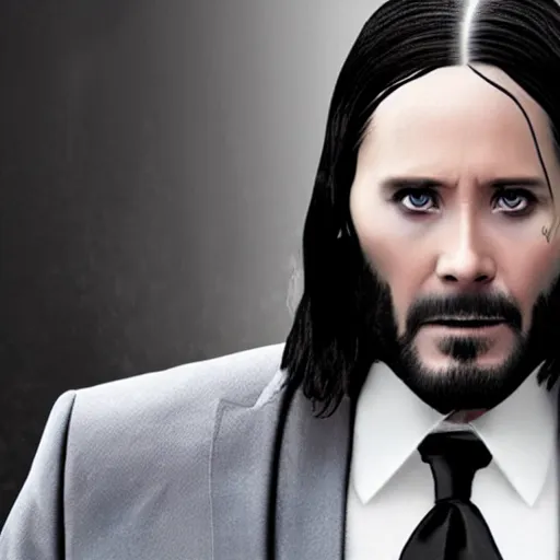 Image similar to jared leto as John Wick