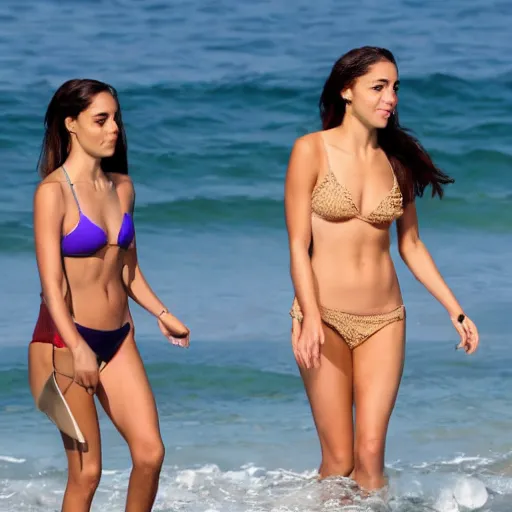 Image similar to alexandria ocasio cortes beach photos