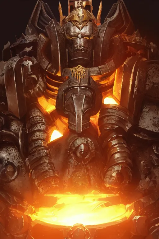 Image similar to queen portrait heros warhammer 4 0 k horus heresy fanart - the primarchs emperor by johannes helgeson animated with vfx concept artist & illustrator global illumination ray tracing hdr fanart arstation zbrush central hardmesh 8 k octane renderer comics stylized