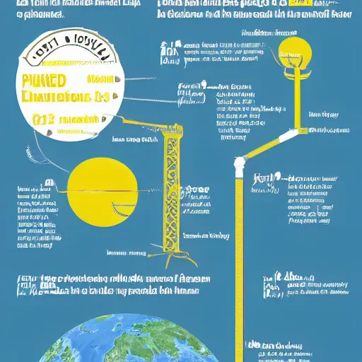 Image similar to a detailed ikea guide on the construction of planet earth