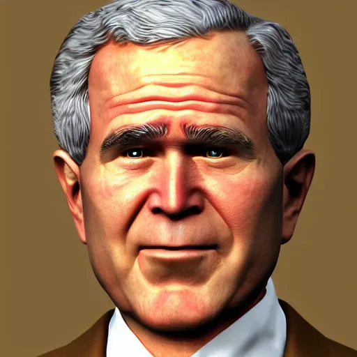 Image similar to Syrian George W Bush realistic, photo studio, HDR, 8k, trending on artstation