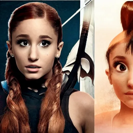 Image similar to Ariana Grande as Katniss Everdeen but better