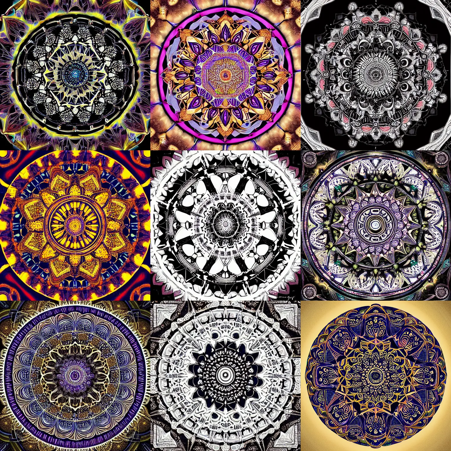 Prompt: Beautiful mandala by Charles Gilchrist, (((((((colorful mexican tiles))))))), desaturated, dramatic lighting, glow, intricate, ornate, gorgeous, sacred geometry, inspiring, phi, artstation