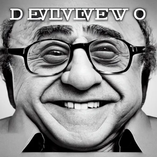Prompt: The album cover for Danny Devito's latest hit single