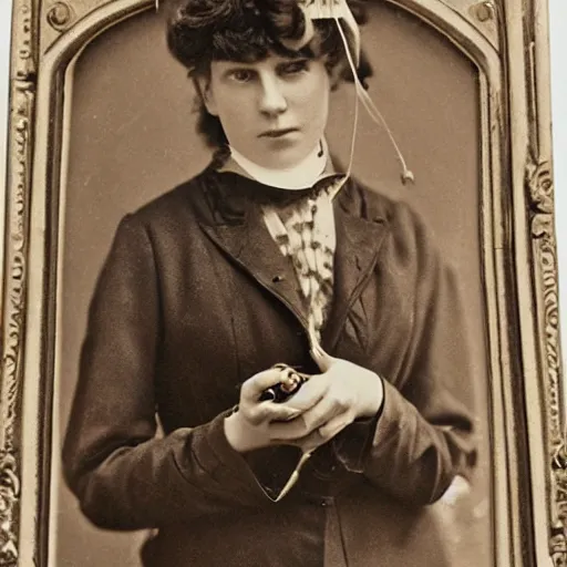 Prompt: victorian age smartphone