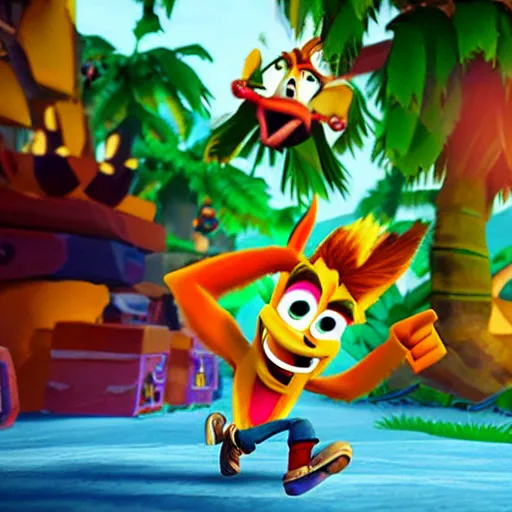 Image similar to crash bandicoot the movie