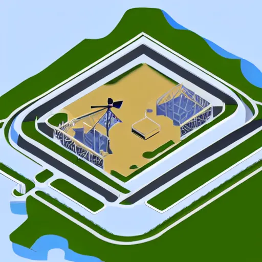 Image similar to isometric view of a diamond mine, svg