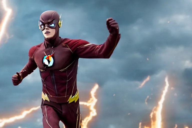 Image similar to grant gustin is the flash in a still of avengers infinity war ( 2 0 1 8 )
