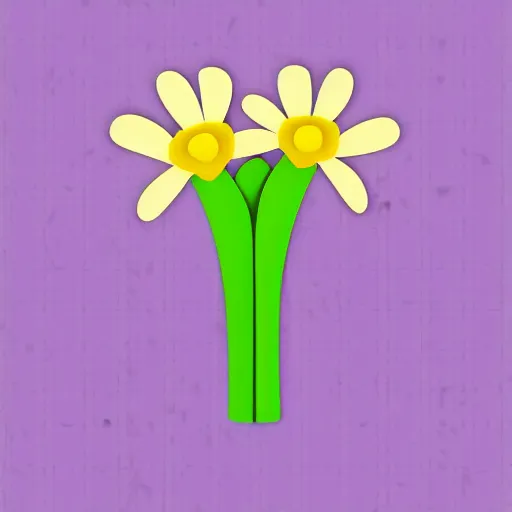 Image similar to Icon for a fashion designing company called WildFlower,purple background, floral, simple