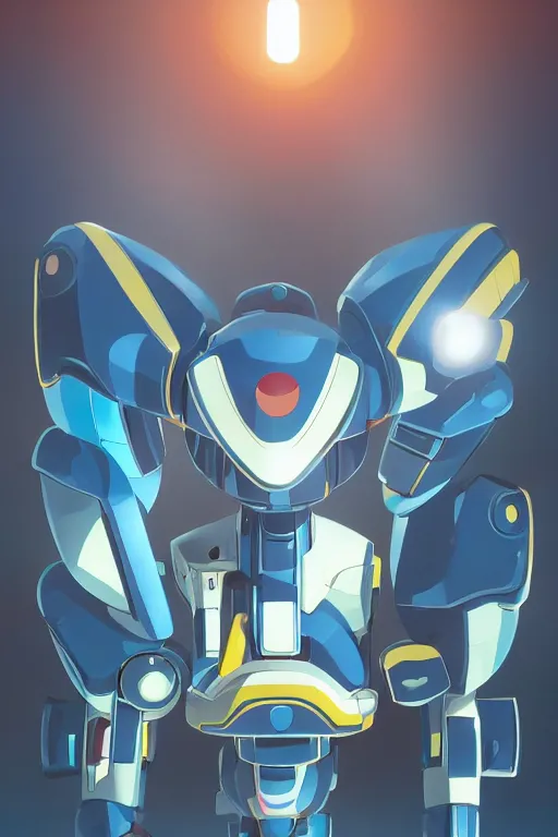 Image similar to metabots medabots medarotto medarot robot minimalist comics, behance hd by jesper ejsing, by rhads, makoto shinkai and lois van baarle, ilya kuvshinov, rossdraws global illumination ray tracing hdr radiating a glowing aura