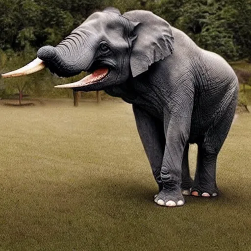 Image similar to elephant and t - rex!!!!!!!!! hybrid!!!!!!!!!