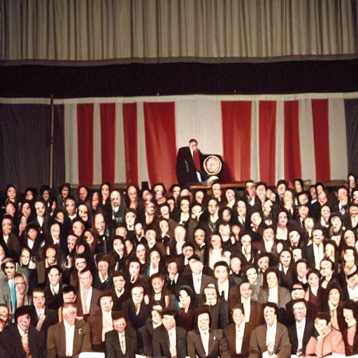 Image similar to President Gerald Ford addresses the National Youth Leadership Conference. CineStill