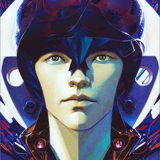 Image similar to 5 0 7 7 autobot 3 d beautiful portrait by charles vess and james jean and erik jones and rhads, inspired by ghost in the shell, beautiful fine face features, intricate high details, sharp, ultradetailed