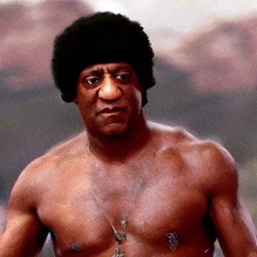 Prompt: bill cosby as rambo