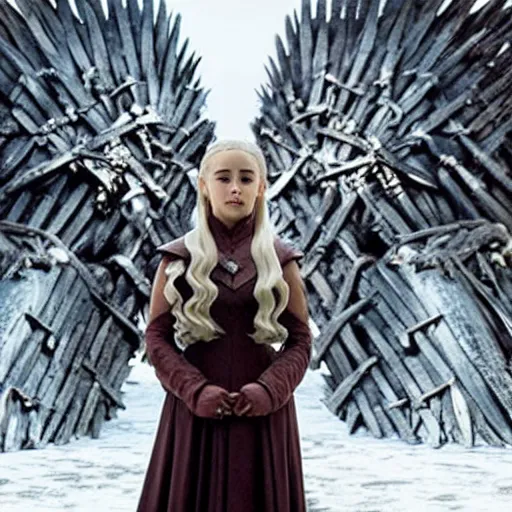 Image similar to still of ariana grande in game of thrones