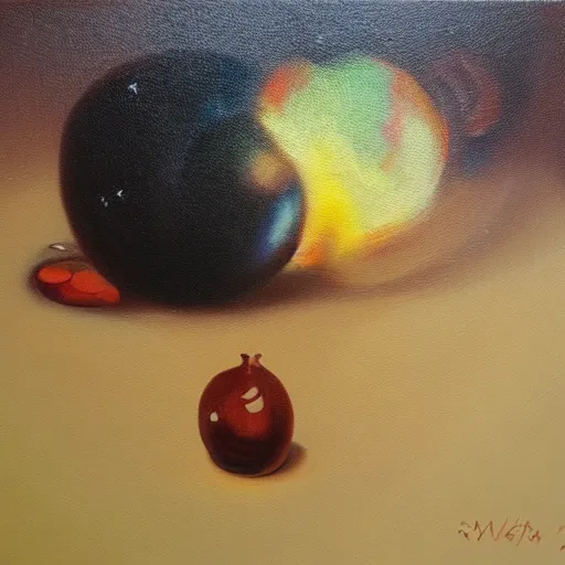 Image similar to The meaning of life, oil painting