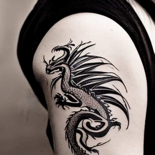 Tattoo Dragon by Rivers123 on DeviantArt