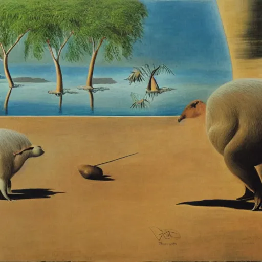 Prompt: capybara painted by dali