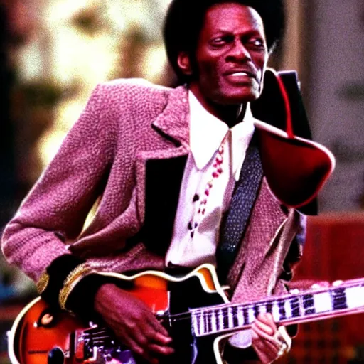 Image similar to chuck berry, a still of back to the future ( 1 9 8 5 )