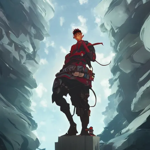 Image similar to hero world trigun, behance hd by jesper ejsing, by rhads, makoto shinkai and lois van baarle, ilya kuvshinov, rossdraws global illumination