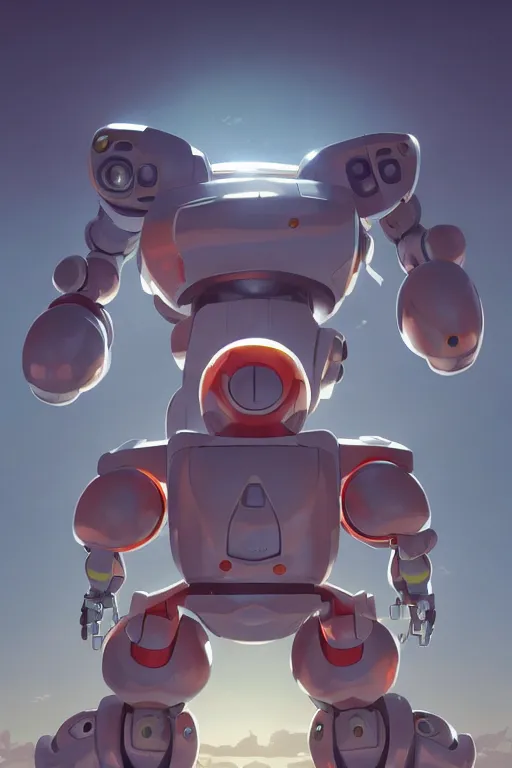 Image similar to metabots medabots medarotto medarot robot minimalist comics, behance hd by jesper ejsing, by rhads, makoto shinkai and lois van baarle, ilya kuvshinov, rossdraws global illumination ray tracing hdr radiating a glowing aura