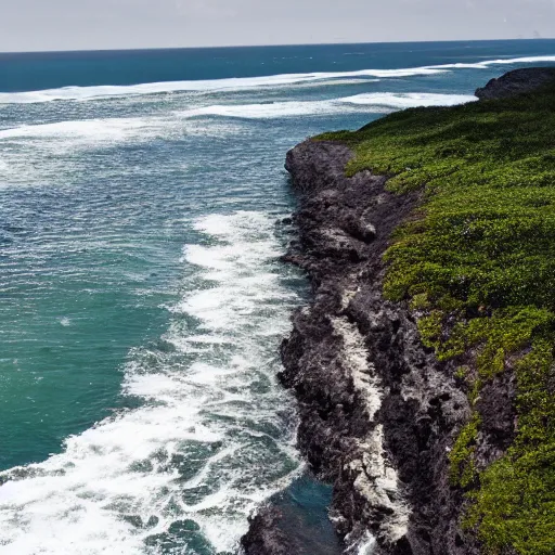 Image similar to photo of where a small river flows into the ocean