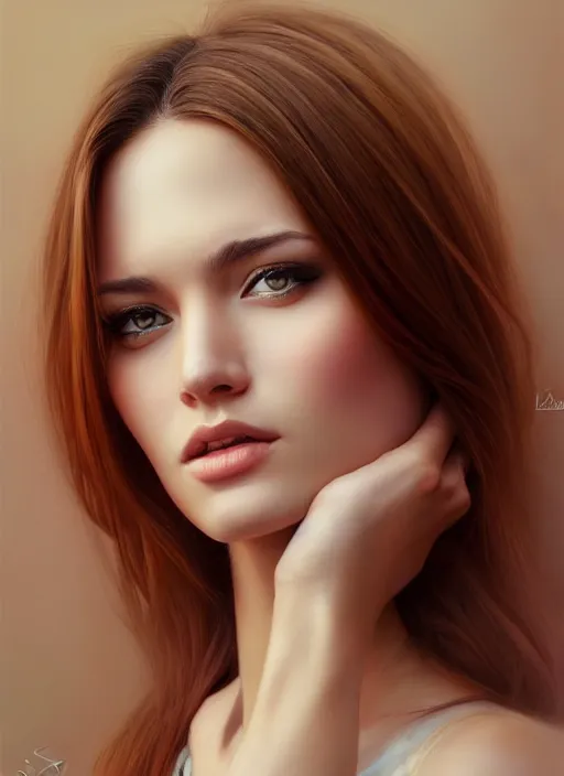 Image similar to photo of a gorgeous young woman in the style of stefan kostic, realistic, sharp focus, 8k high definition, insanely detailed, intricate, elegant, art by stanley lau and artgerm