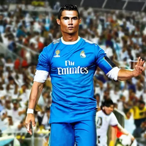 Image similar to carlos cabello rey as cristiano ronaldo