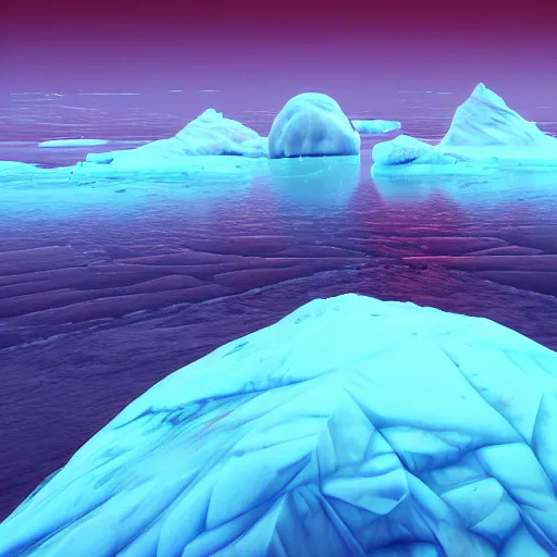 Prompt: Red Citadel on Arctic Ice. the image is like beautiful dream, 4k post-processing highly detailed, art station, unreal engine + cinematography by Wes Anderson, Wide angle shot, futuristic, volumetric light, Fuji film, intricate detail, hyperreal, hyperrealistic, 4K, Octane render, unreal engine cinematic, sublime atmosphere