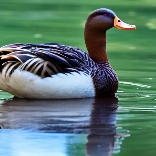 Image similar to John Cena eating a duck, 40nm lens, shallow depth of field, split lighting, 4k,