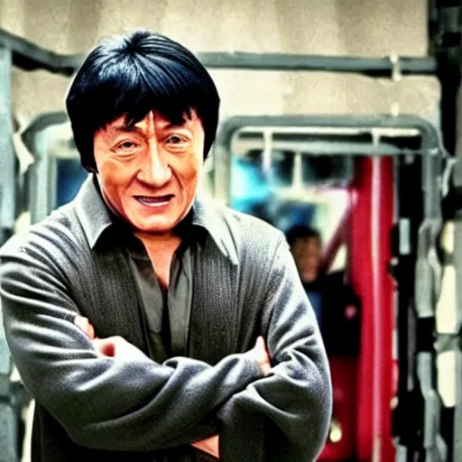 Image similar to A stunning awesome photo from popular movie starring jackie chan generated by artificial intelligence, extremely detailed, award winning photography, perfect faces