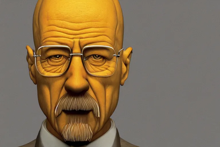 Prompt: 3 d render, pixar quality poster of walter white