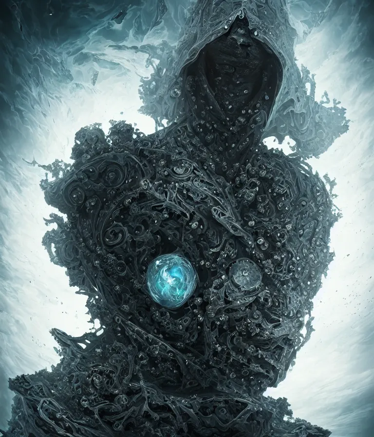 Image similar to impressive ominous front!! shot photo of a court jester character fine portrait fine portrait mesmerizing fractal hyper cubes platinum cracked dark future hyper dimensional space galactic crystal nebula edges elegant detailed intricate concept artstation sharp focus ray tracing cinematic masterpiece temporal corruption beeple wlop germ 8 4 k scifi glossy hyper realistic illustration canon eos r 3 fujifilm x - t 3 0 sony alpha a 6 6 0 0